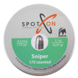 Śrut Spoton Sniper kal. 4,5 mm 1,1 grama op. 175 sztuk