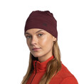 Buff czapka wełna merino lightweight garnet