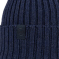 Buff czapka z wełny merino knitted Norval midnight blue