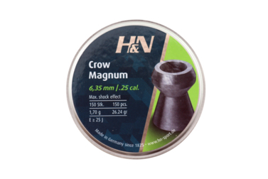 Śrut H&N Crow Magnum kal. 6.35 mm op. 150 sztuk