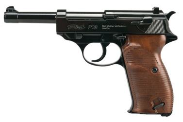 Wiatrówka pistolet Walther P-38 blow back kal.4,46mm BB