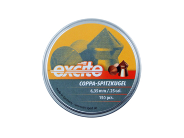 Śrut H&N Excite Coppa Spitzkugel miedziowany kal. 6,35 mm 