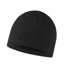 Buff czapka z wełny merino fleece czarna