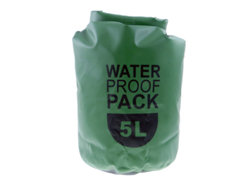 Worek żeglarski wodoodporny Waterproof Pack 5l ciemnozielony