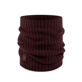 Buff komin z wełny merino knitted Norval maroon